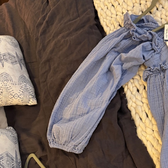 Apiece Apart Light Blue Ruffled Blouse - Picture 13 of 16